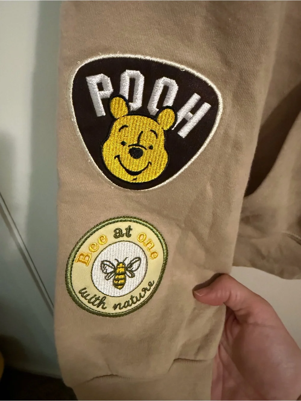 Winnie the Pooh Beige Zip-Up Hoodie Jacket - Picture 4 of 5